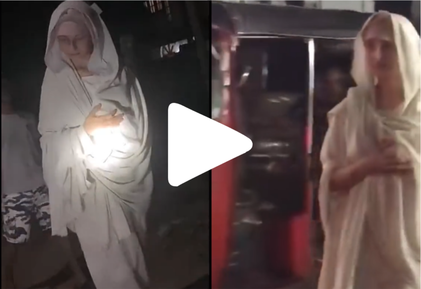 Mulher com veste de anjo aparece na Índia: Confira o Vídeo